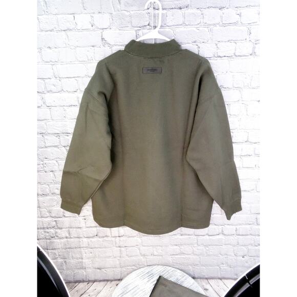 Fear of God Essentials Crew Neck Sweatshirt Heather Wood Unisex Small NWT - Picture 7 of 14